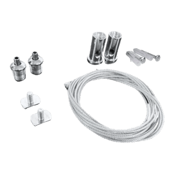 Piola Acero Suspención Equipos LED 2UND