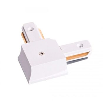 Conector L Riel Blanco