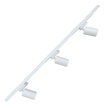 Lámpara Riel Blanca 1MT con 3 Focos Stretto GU10