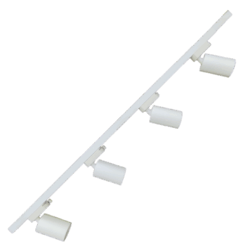 Lámpara Riel Blanca 2MT con 4 Focos Stretto GU10