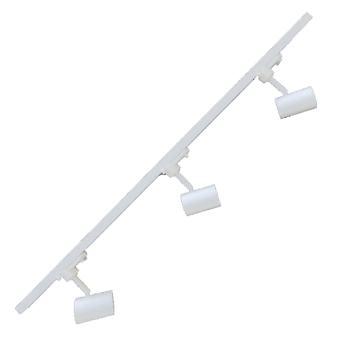 Lámpara Riel Blanca 1MT con 3 Focos Magro GU10