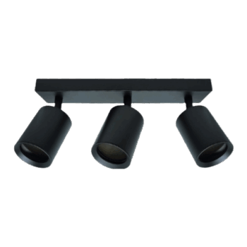 Aplique Magro Negro 3*GU10