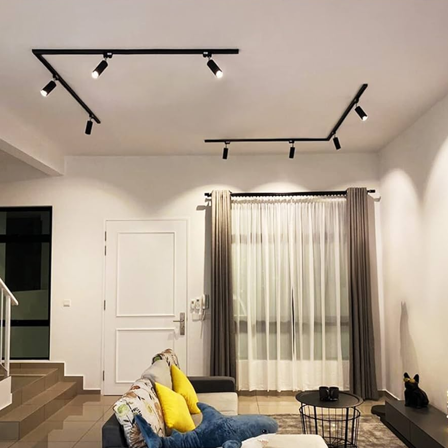 MAT.LAMPARA RIEL 2MT NEGRA