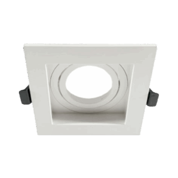 Foco Embutido Cuadrado Blanco GU10