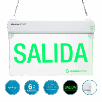 Señaletica Salida Emergencia LED Certificada