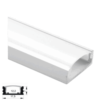 Perfil de Aluminio Sobrepuesto Blanco 1707 IP33