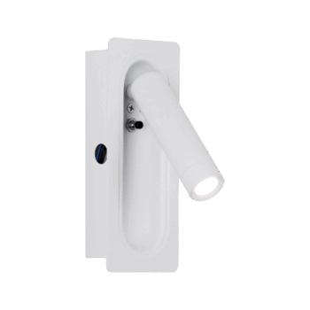 Aplique Muro LED Dirigible Lectura 3W 3000K Blanco