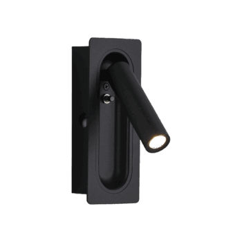 APLIQUE MURO LED 3W NEGRO