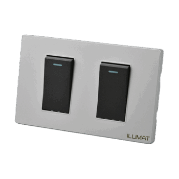 Interruptor Doble 9/15 Placa Metalica