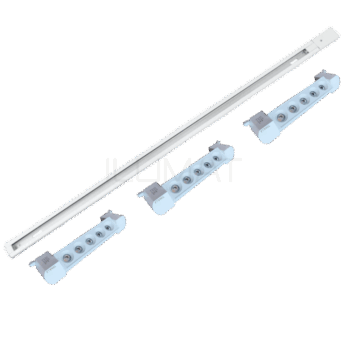 Lámpara Riel 1MT con 3 Focos Riel Lineal 10W 3000K 60°