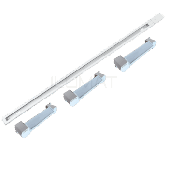 Lámpara Riel 1MT con 3 Focos Riel Lineal 10W 3000K 60°