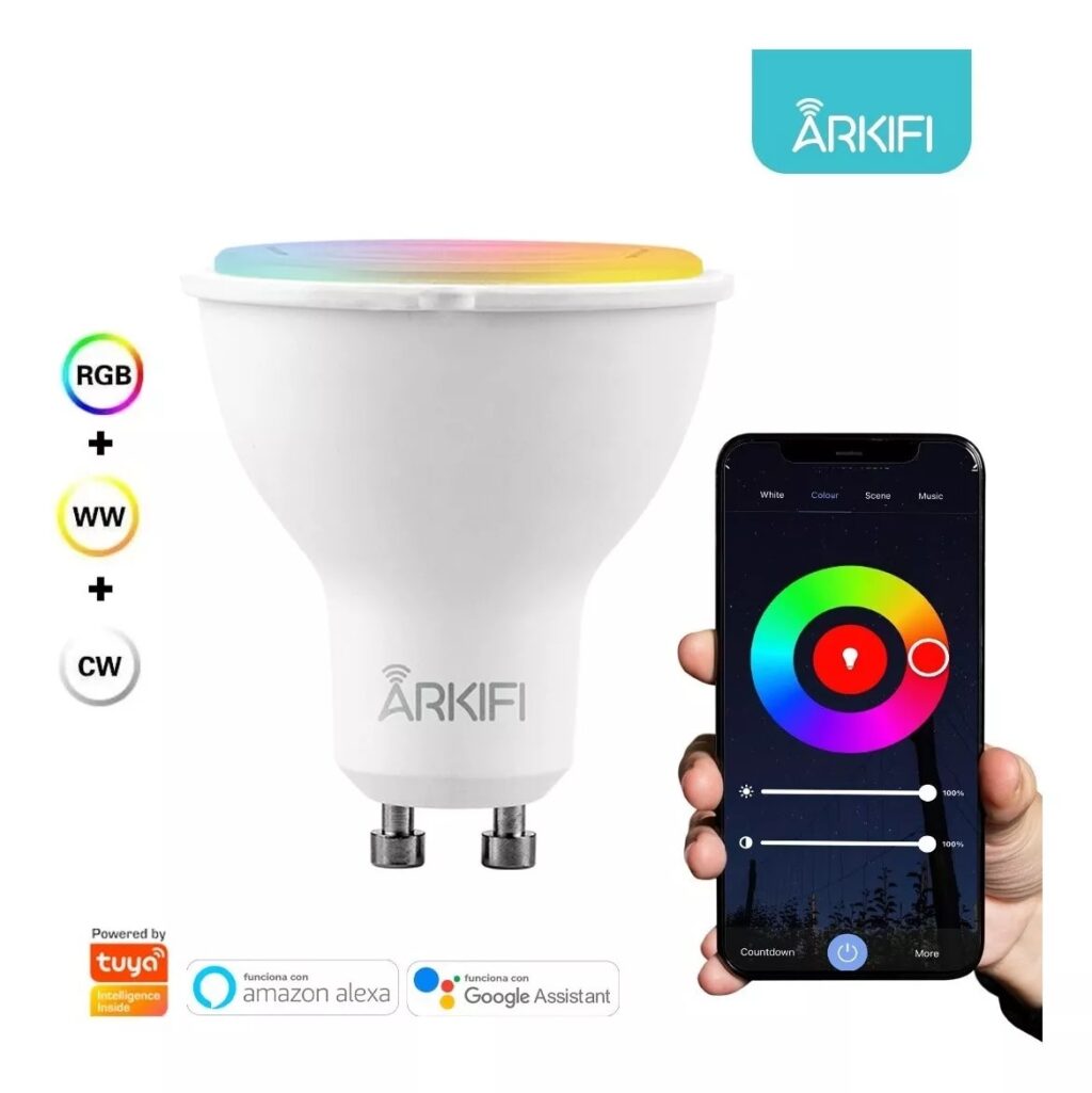 DICROICO LED GU10 RGB + CCT 5W WIFI ILUMAT