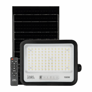 Proyector Solar LED CCT 100W con Panel Monocristalino